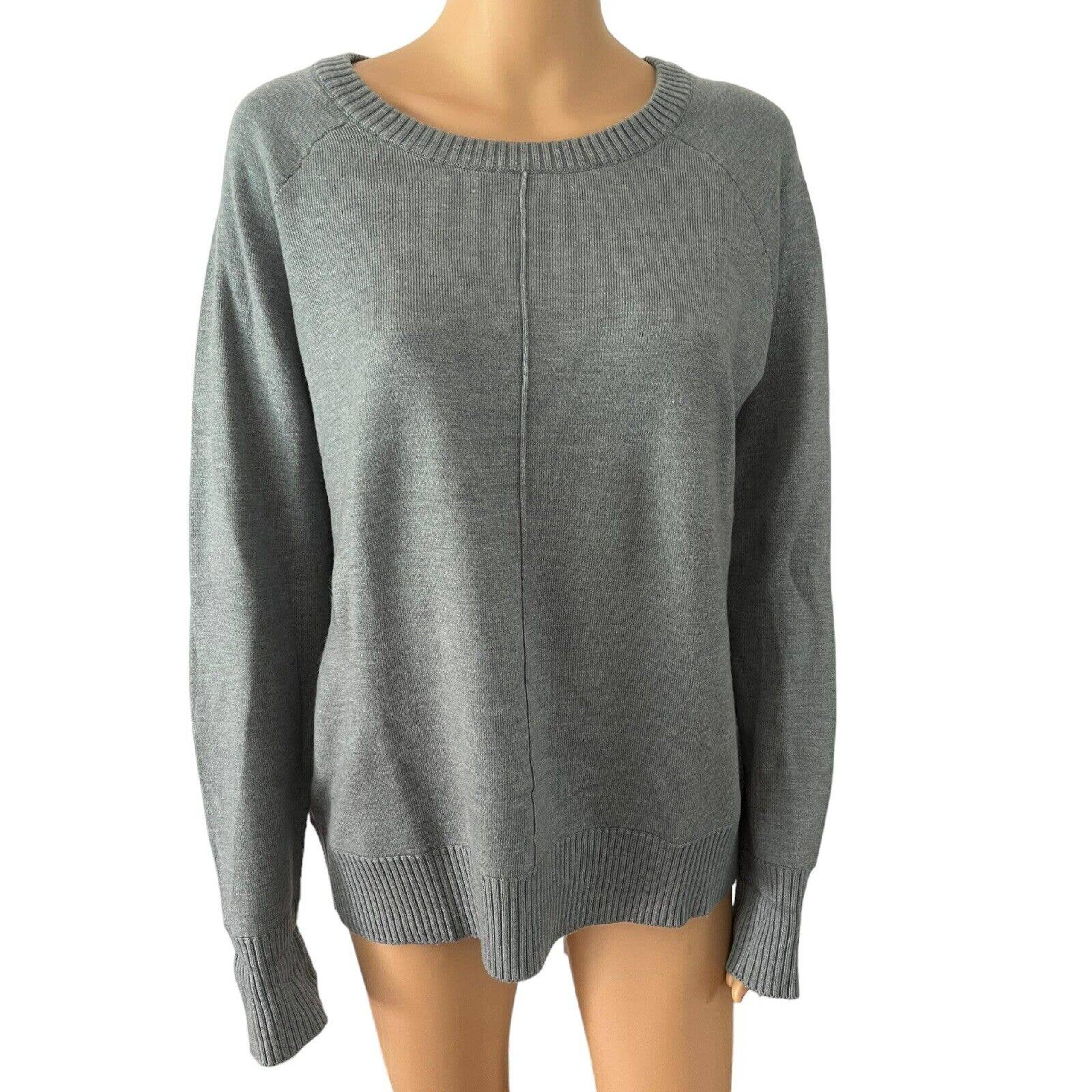 Max & Mia Storm Blue Relaxed Fit Crewneck Pullover Sweater Women’s Size Small