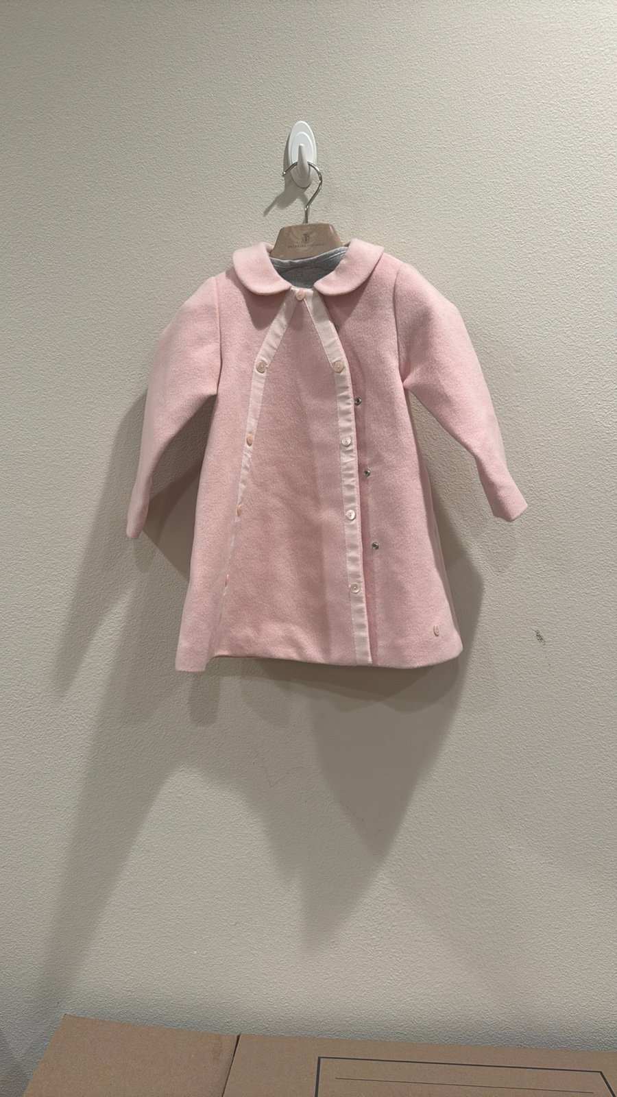 Baby Dior pink Luxury wool coat in size 36