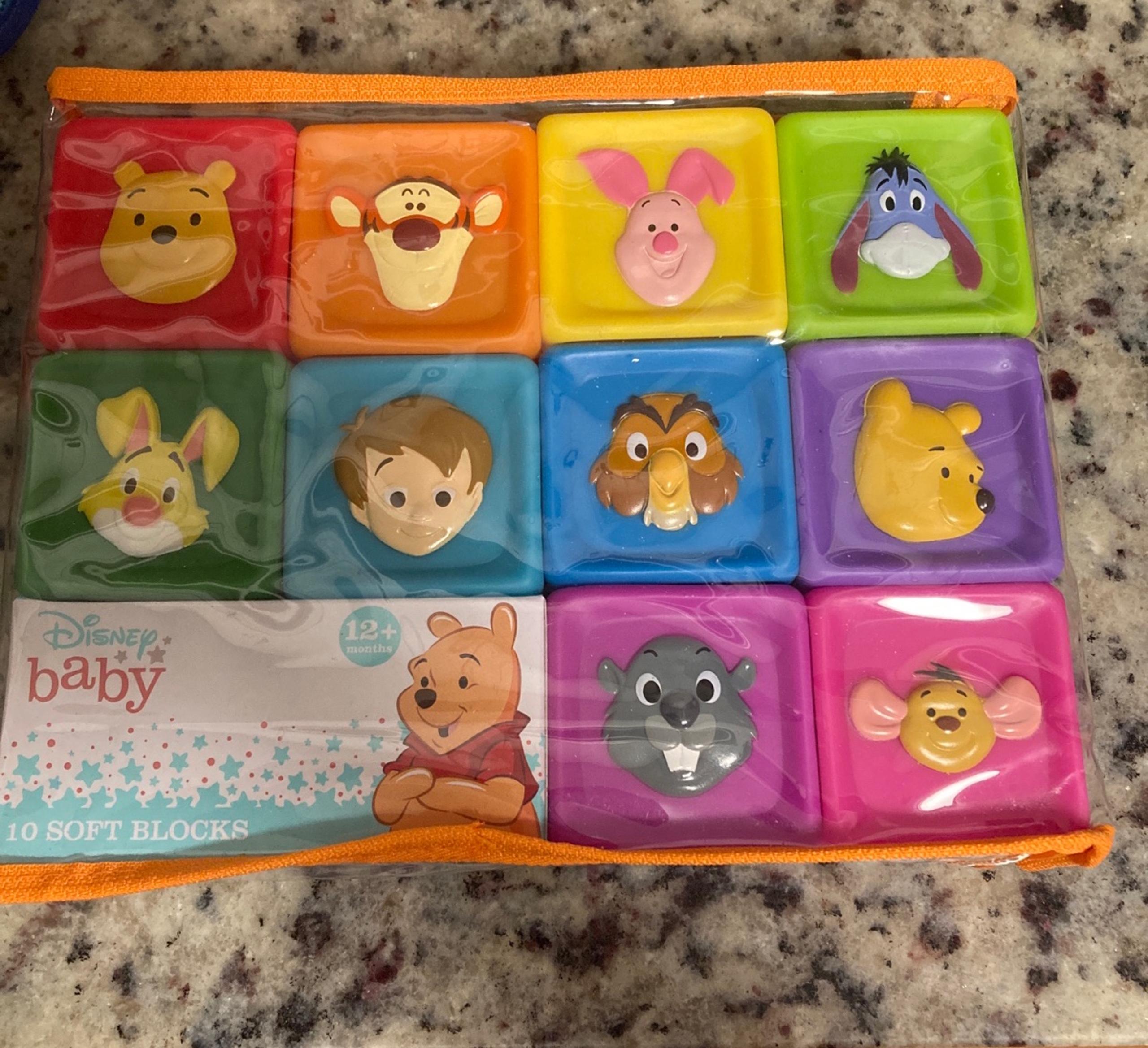 Brand NEW Disney Baby winnie the pooh soft blocks set Tigger Piglet Roo