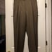 ZANIERI MEN'S BROWN 100%WOOL DRESS PANTS SIZE: 34/30