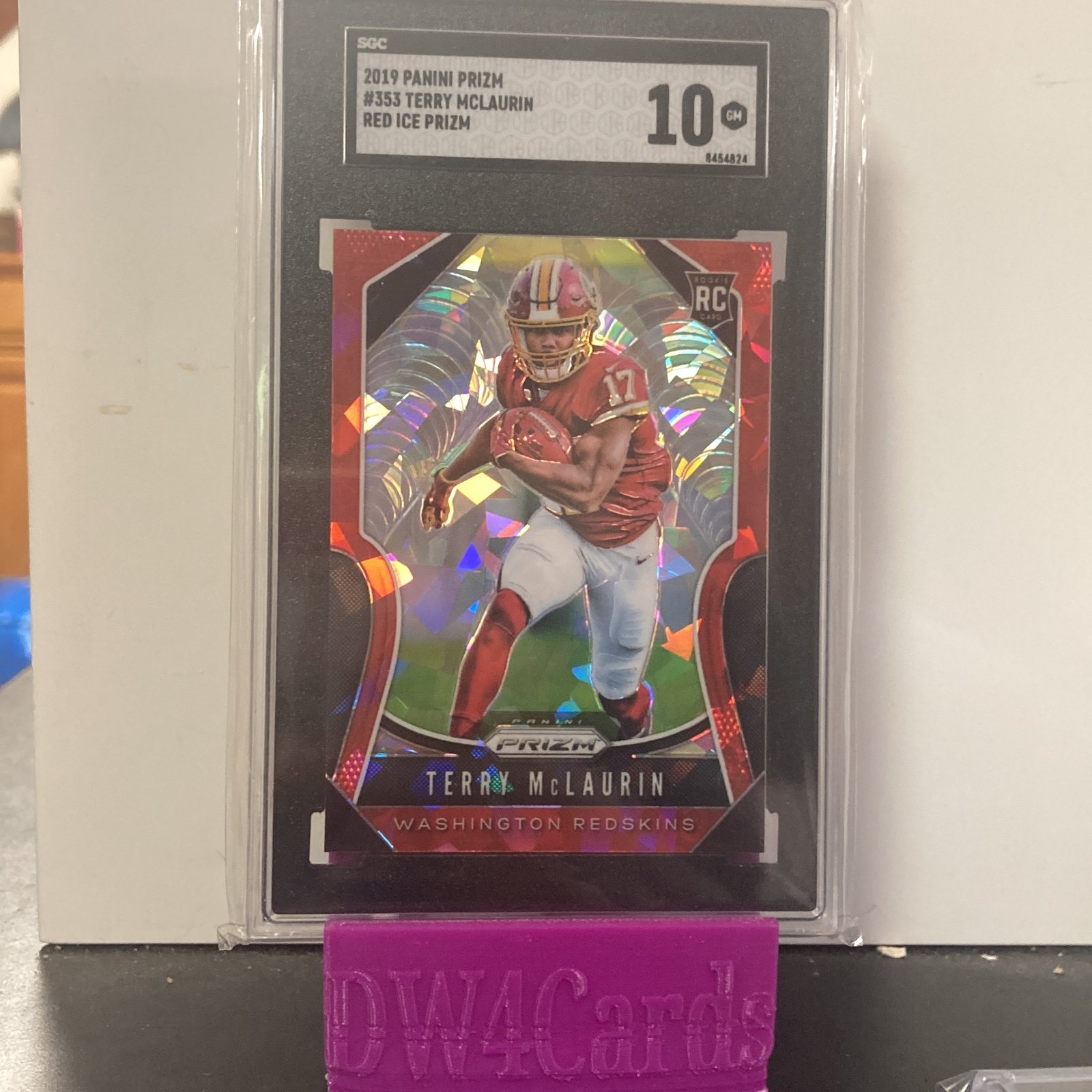 Terry McLaurin Red Ice Rookie SGC 10