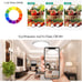 12 LED Ceiling Light Fixture 24W Flush Mount 5000K Daylight Ultra Thin Round