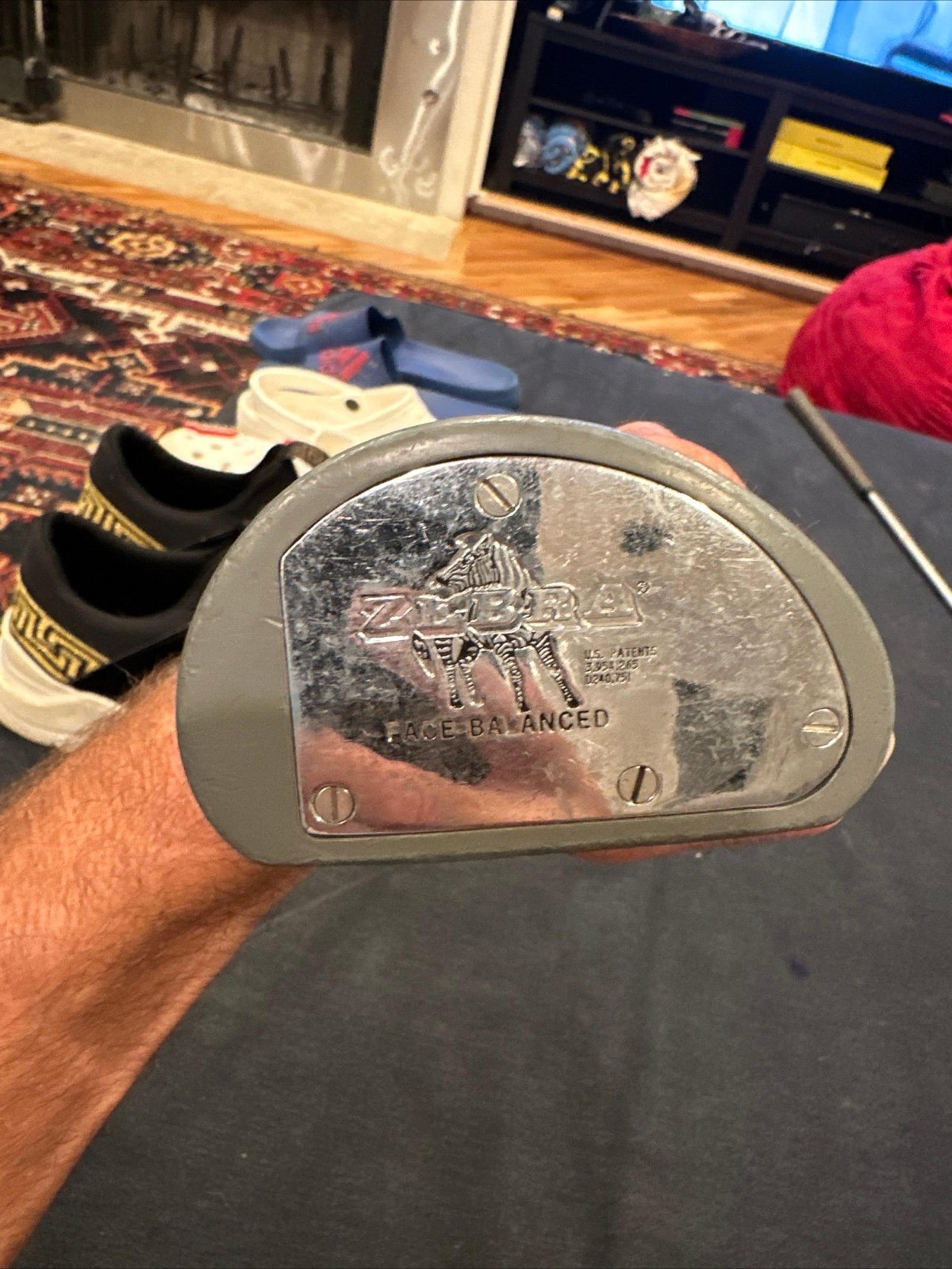Ram Zebra Mallet Putter Face-Balanced 35” L Left Hand Black White Gray VG