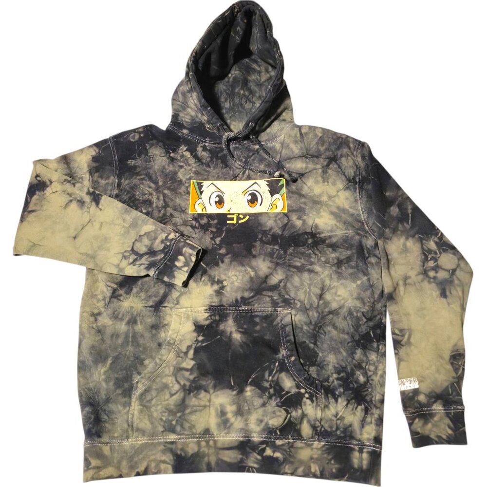 Hunter x Hunter Gon Eyes Green Tie Dye Hoodie Sweatshirt Unisex L