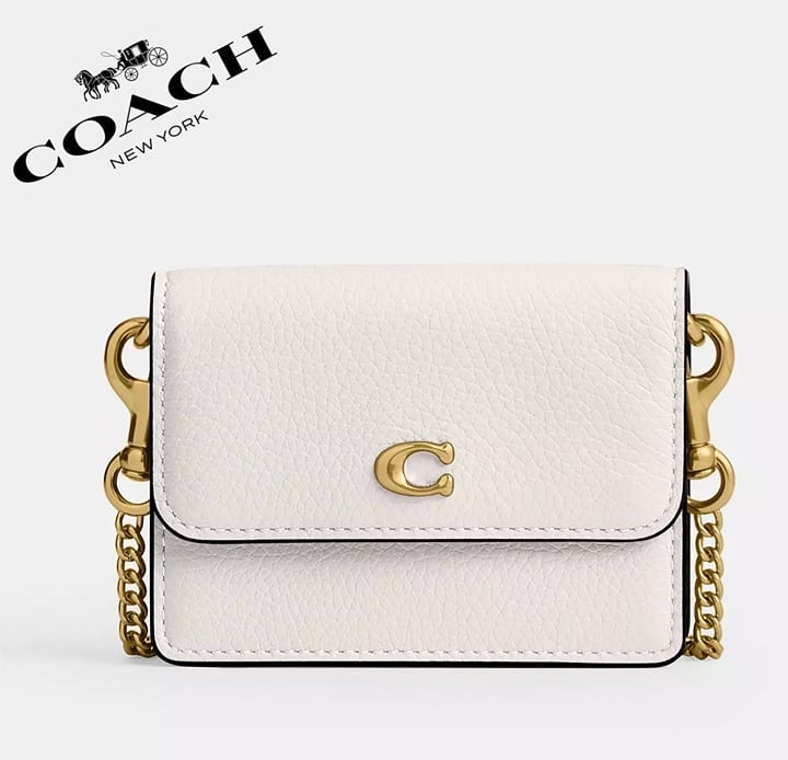 NWT ❤️ Coach Essential Half Flap Card Case