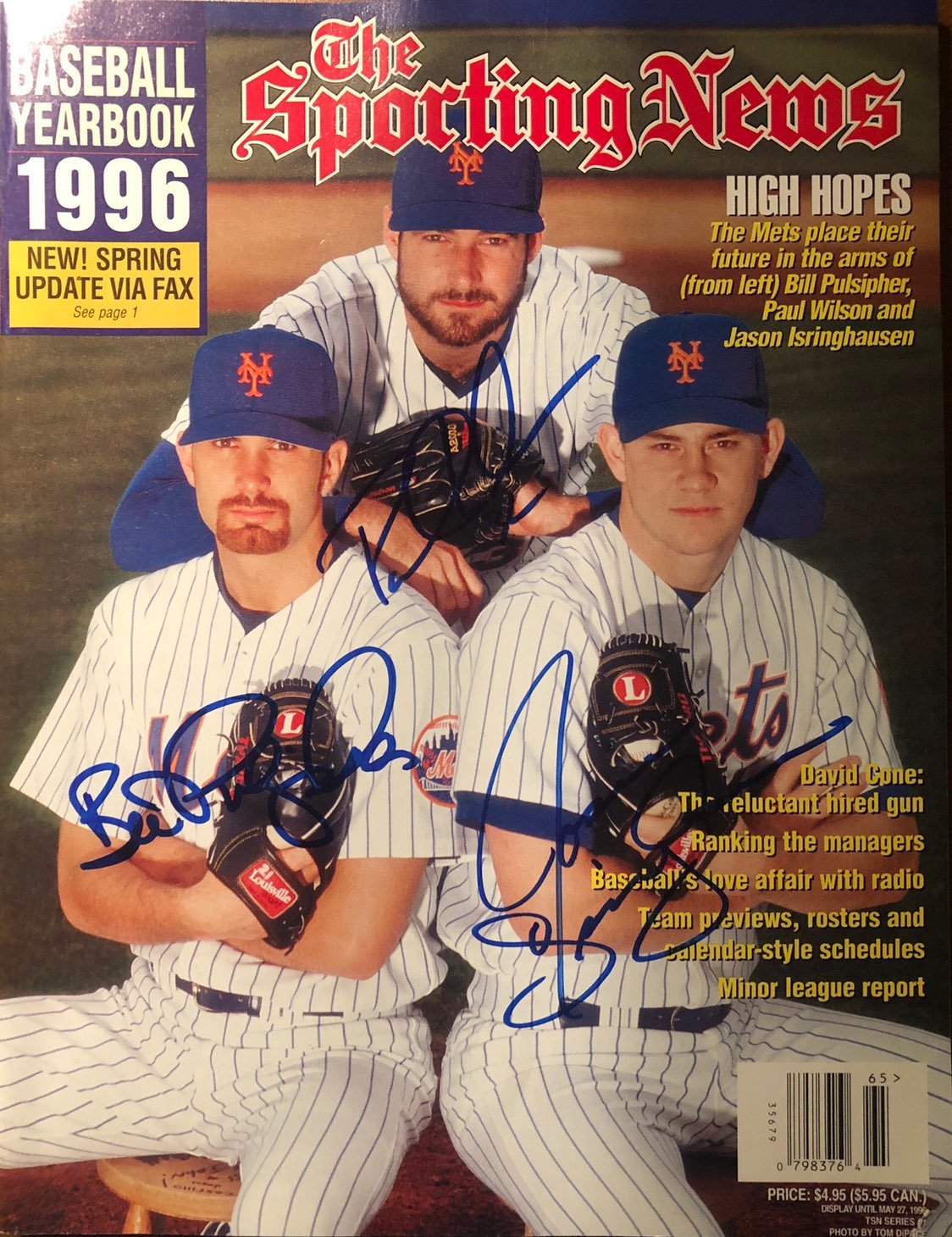 Mets Young Guns Autographed Magazine