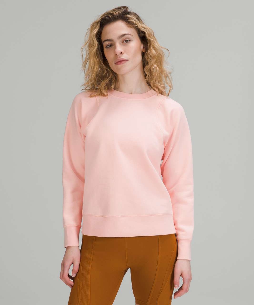 Lululemon Loungeful Crewneck Pullover Dew Pink