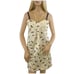 Luxury Designer Yumi Kim Vintage Pale Golden Sweetheart Mini Shift Dress