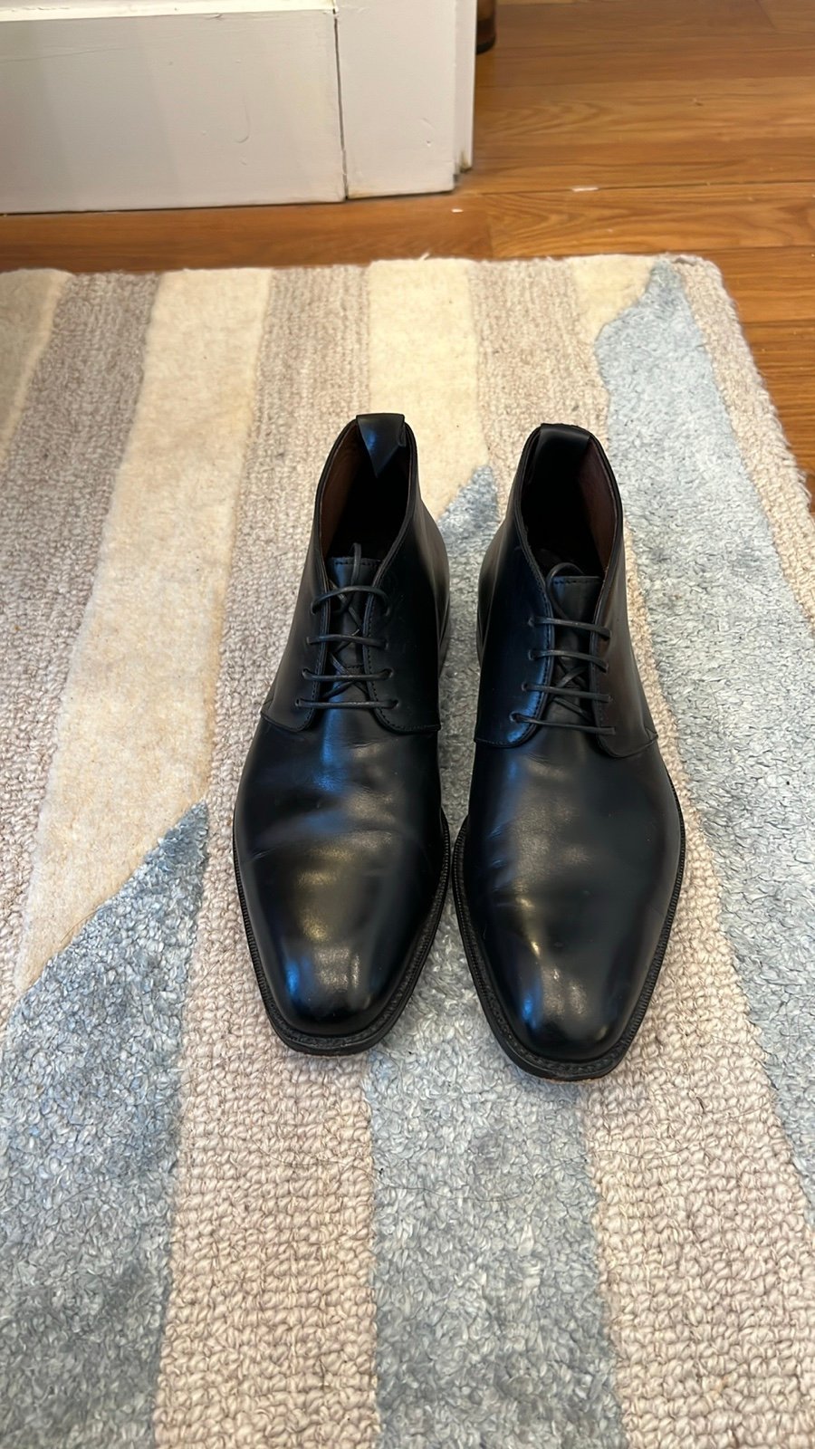 Carmina Men’s Black Dress Chukka boots 5 UK