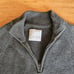 banana republic heritage mens XL 1/4 Zip Sweater Green Chunky Knit