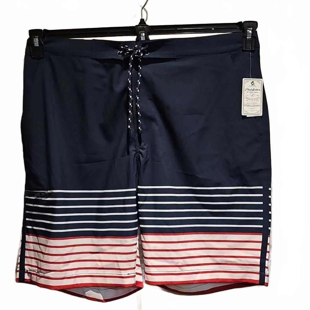 Flag & anthem board shorts size 35 NWT