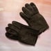 Cashmere Lined Suede Textured Leather Winter Gloves