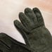 Cashmere Lined Suede Textured Leather Winter Gloves