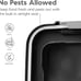 USA Airtight Dog Food Storage Container Black