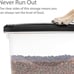 USA Airtight Dog Food Storage Container Black