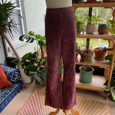 i.e. relaxed mixed berry suede leather pants size 12