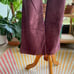 i.e. relaxed mixed berry suede leather pants size 12