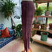 i.e. relaxed mixed berry suede leather pants size 12