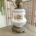 Vtg Milk Glass Hobnail Hurricane Lamp
