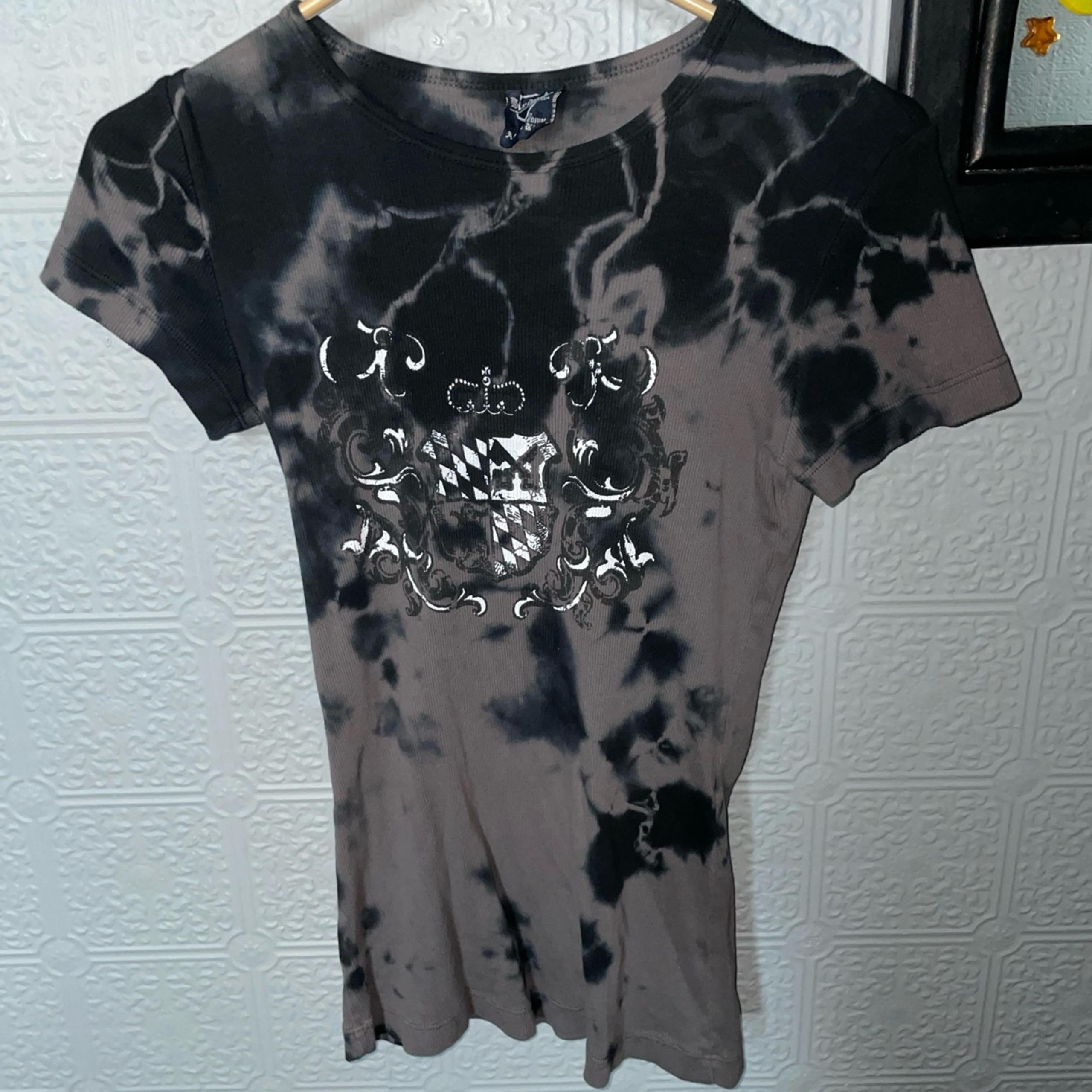 Vtg y2k grunge thermal top
