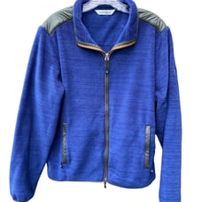 Peter Millar Fleece Full Zip Jacket Size Medium Navy Outdoor Hiking Golf
