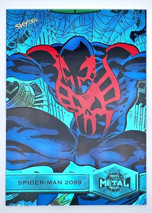 2022 Marvel Metal Universe Turquoise Light FX Spider-Man 2099 #184 46/50