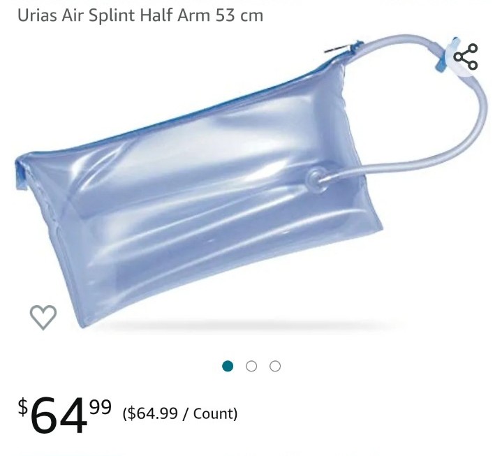 Urias Air Splint Half Arm 53 cm