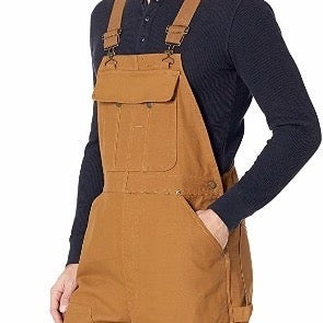 Amazon Essentials Men's Duck Bib Quilt Lined Overall