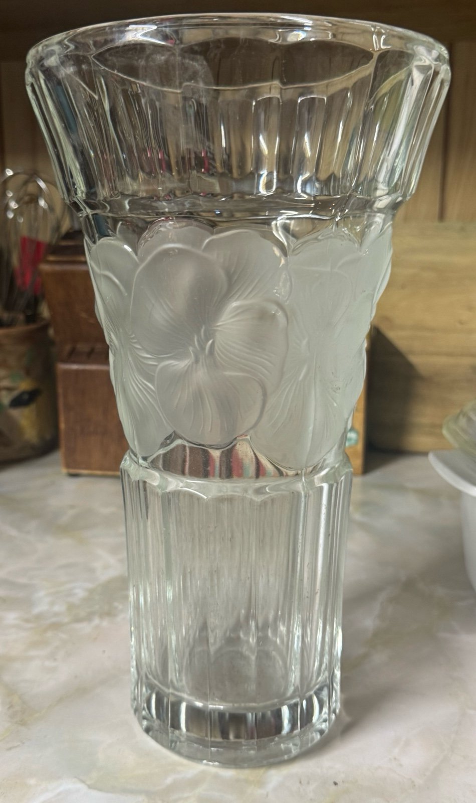 vintage Bleikristall Cut Crystal Vase Germany
