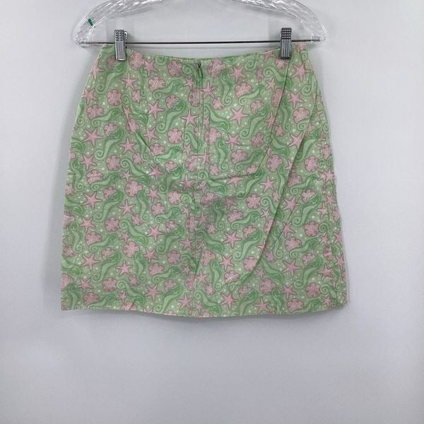 Ladies Vineyard Vines Margo Key Lime Seahorse Skirt - 4