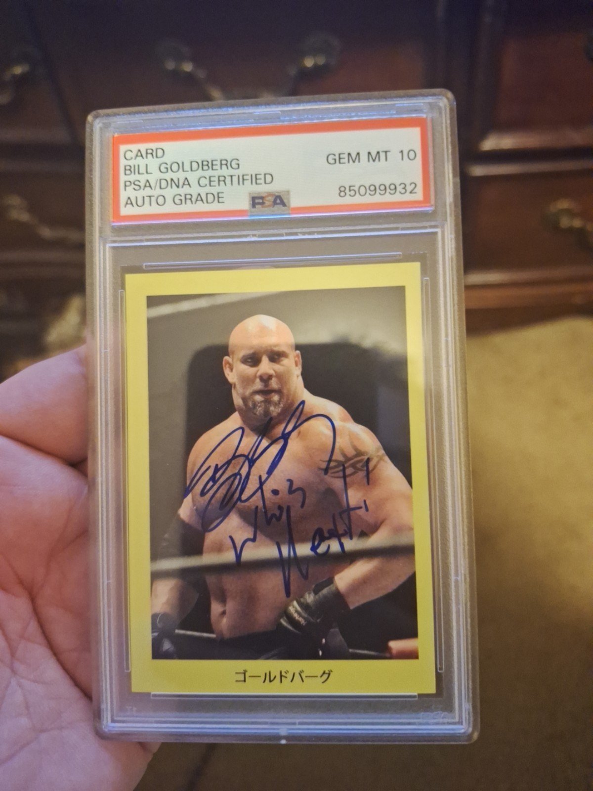 WWE Goldberg signed card Whos Next 1 day sale