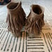 J. Adams Bree Suede Fridge Western Boot Taupe 10