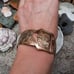 Antique Hinged Brass Buckle Bracelet