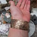 Antique Hinged Brass Buckle Bracelet