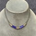 Vintage lapis luzuli and Gilt silver choker necklace