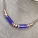 Vintage lapis luzuli and Gilt silver choker necklace
