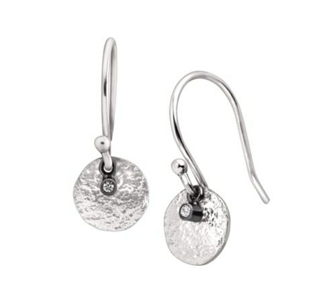 Silpada Sterling Silver Disc Smoky Quartz & Copper Pearl Dangle Earrings W1550 Silpada Sterling Silver Disc Smoky Quartz & Copper Pearl Dangle Earrings W1550