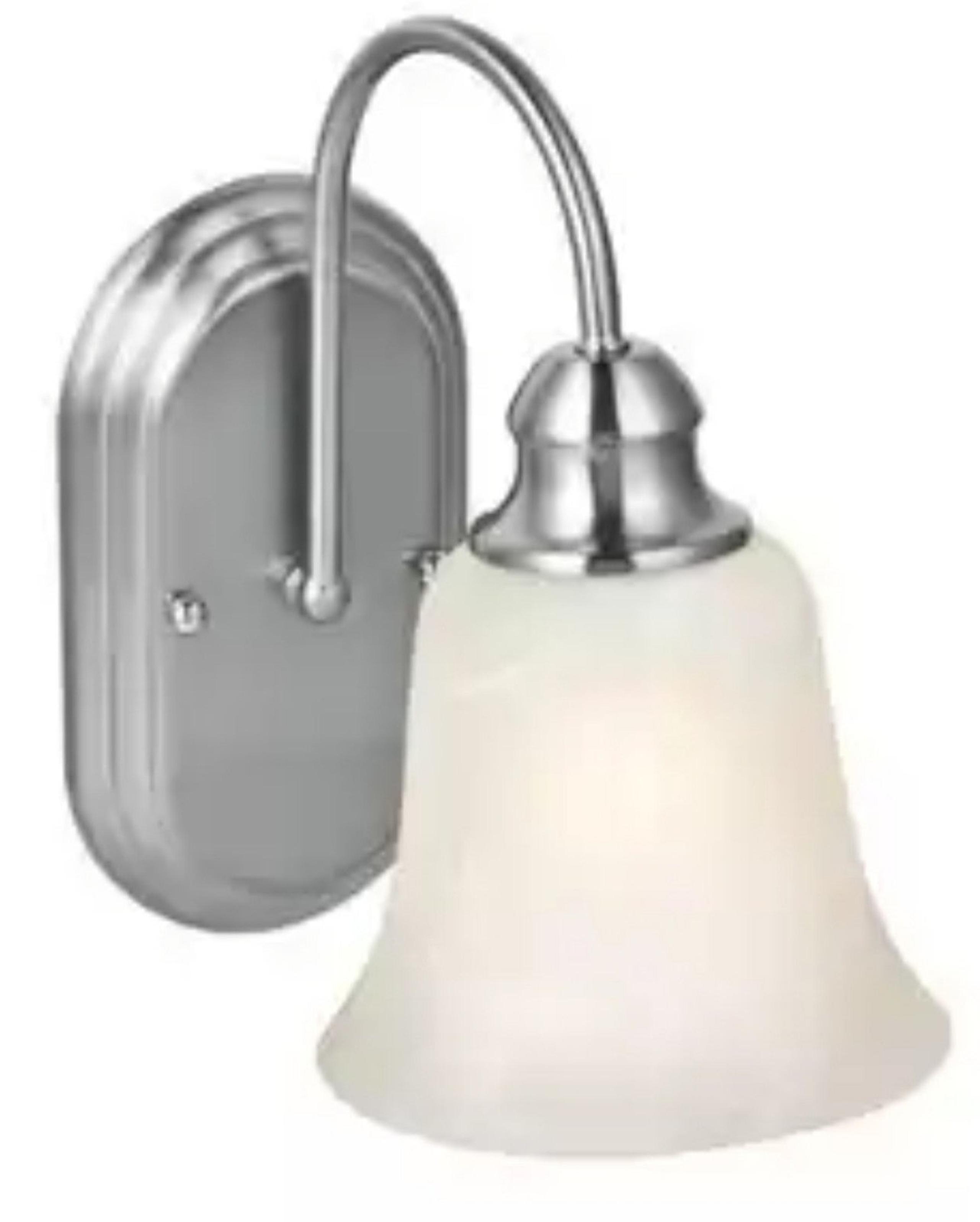 Design House 519447 Ridgeway 1-Light Wall Sconce, Satin Nickel