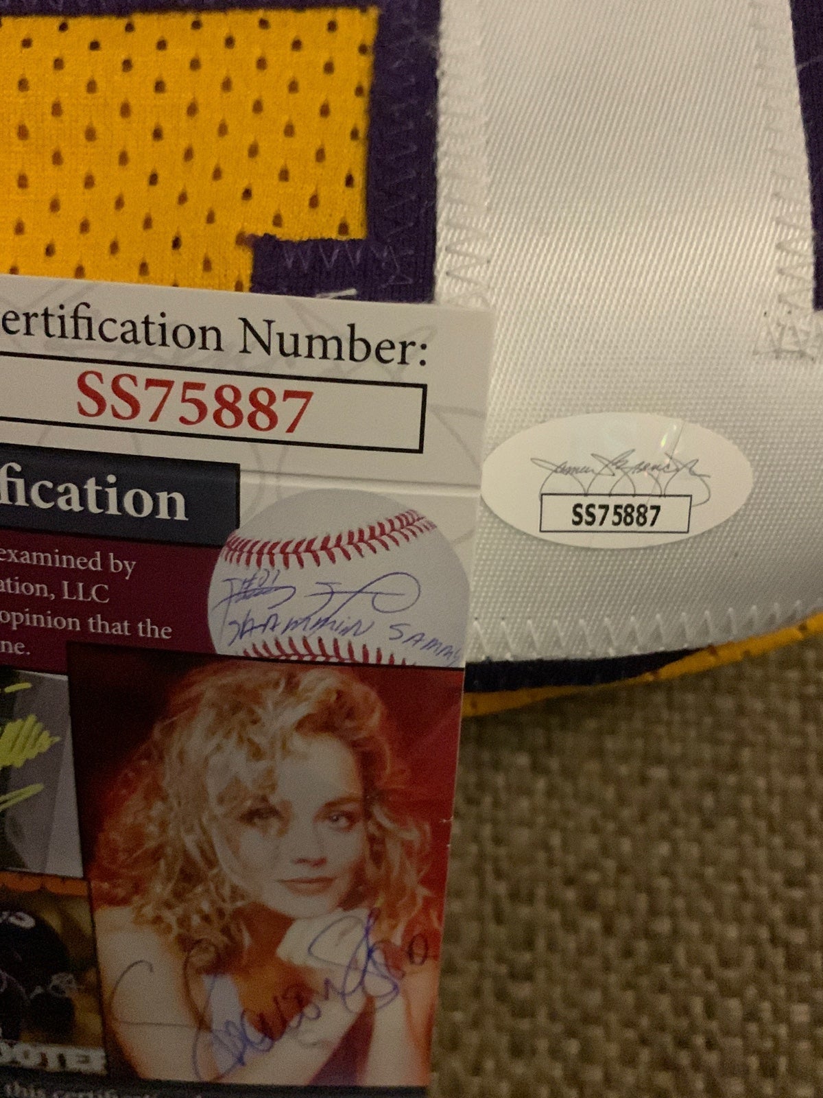 A signed shaq jersey