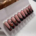 Red Butterfly Press on Nails