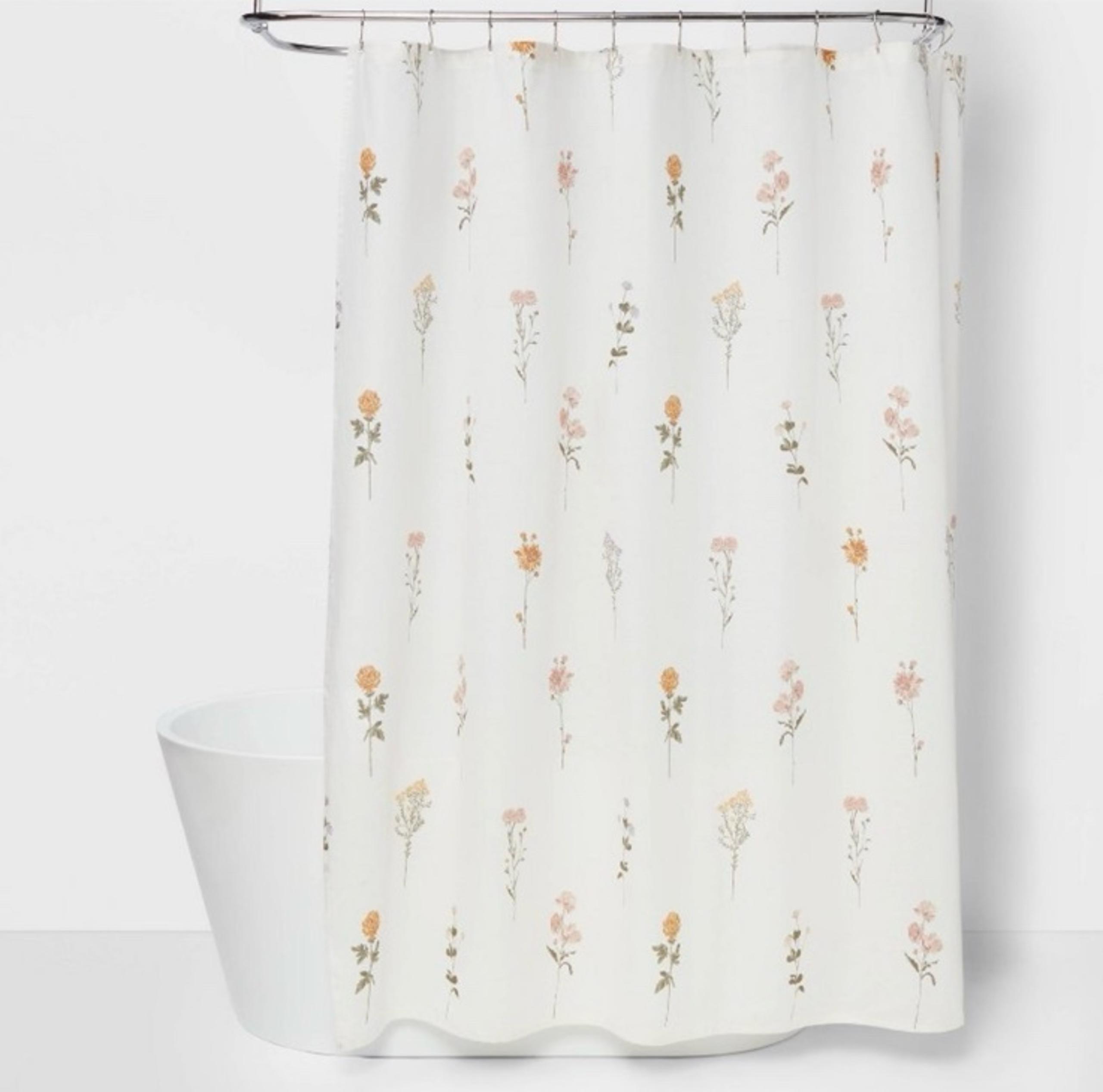 Botanical Floral Shower Curtain - Threshold