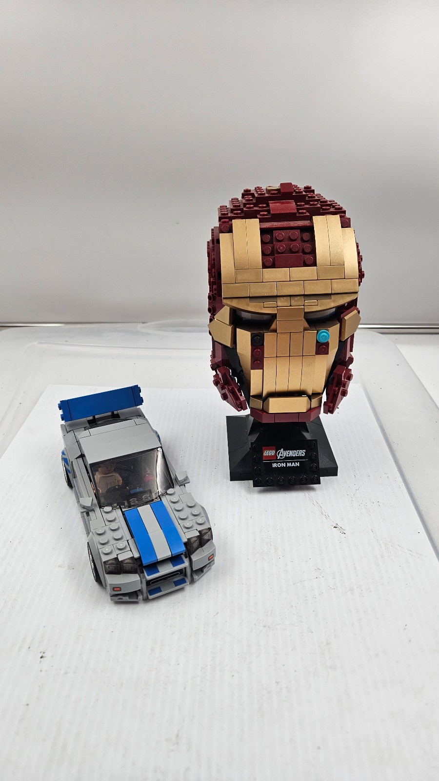 LEGO 76165 Marvel Iron Man Helmet + 76917 LEGO Nissan Skyline GT-R