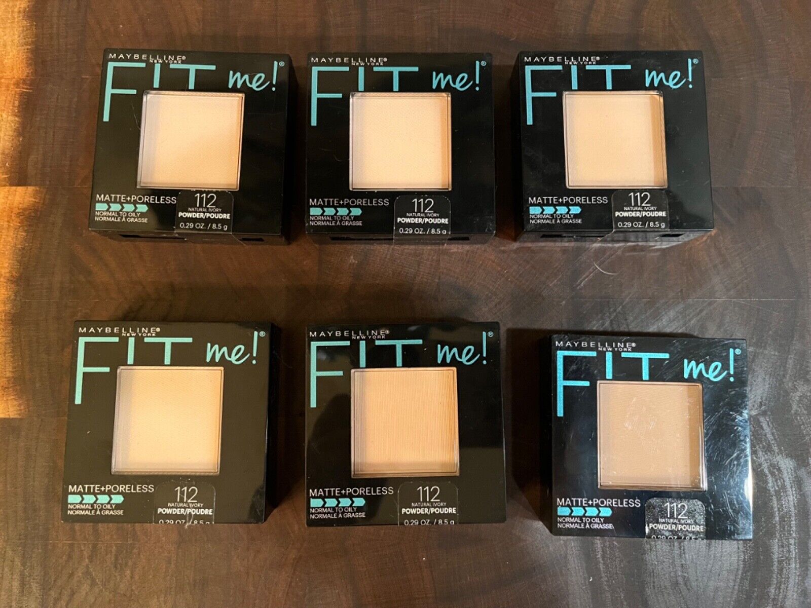 Maybelline - Fit Me! Matte + Poreless Powder #112 (Lot of 6)