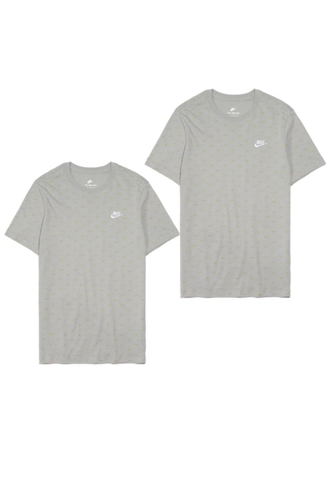 Nike Sportswear® Olive Monogram Smoke Grey Club Tee 2 Pack CV5590-077 - Ⓛ *NWT!