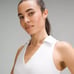 Lululemon Collared Tennis Longline Bra size 8 White WHT