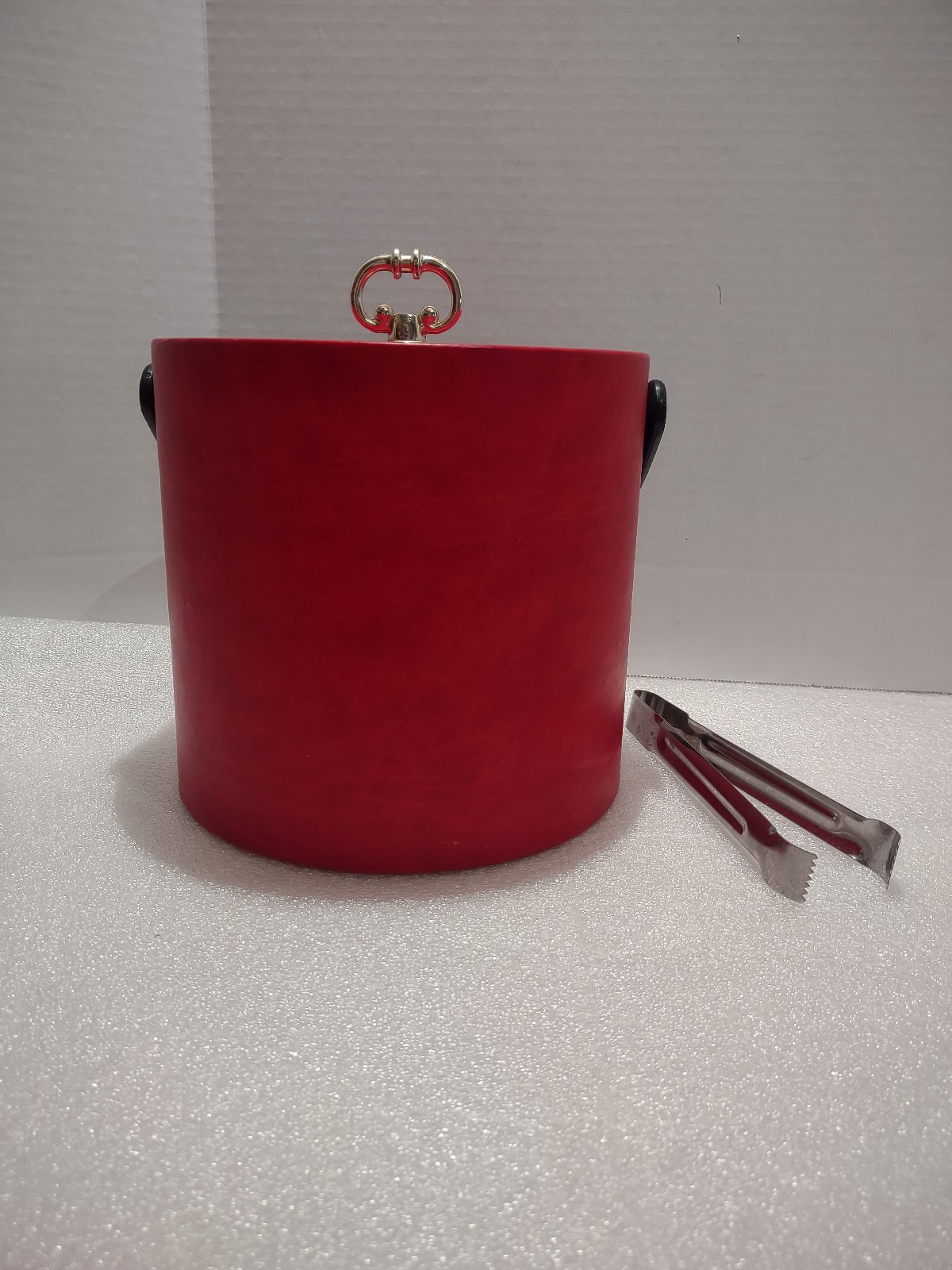 Vintage Ice Bucket with tongs