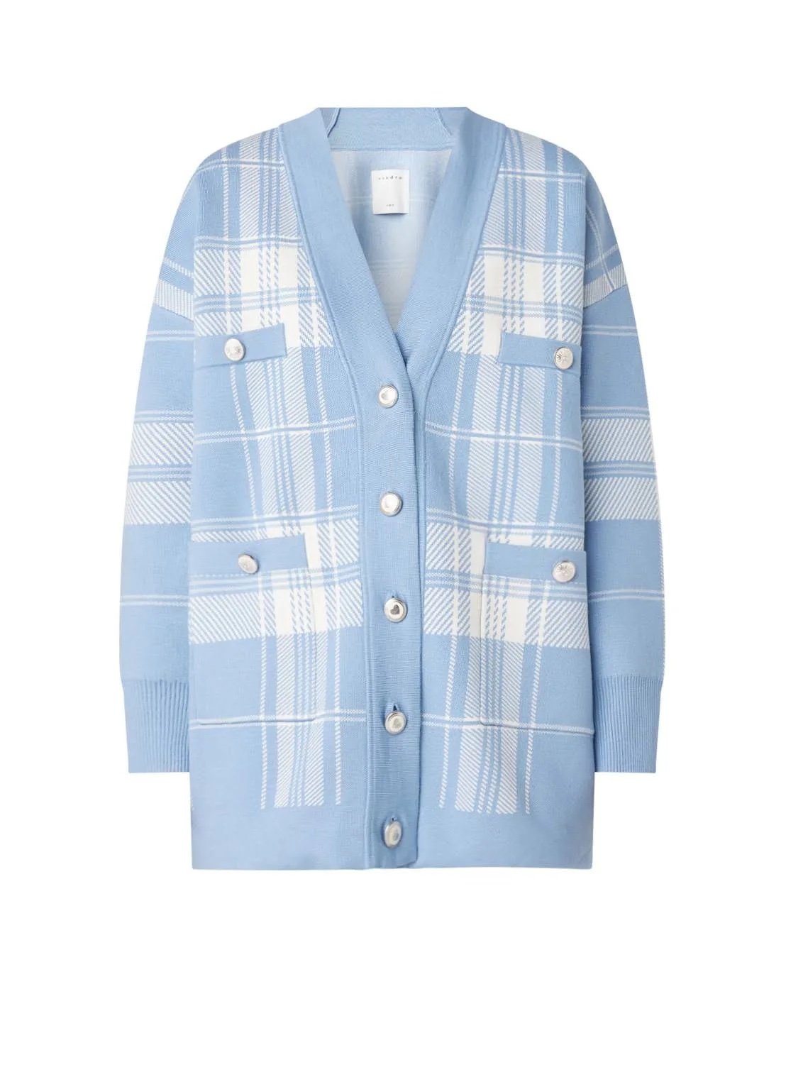 Sandro Jeck Oversized Cardigan - Blue