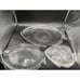 Vintage Clear Glass Fish Serving Platter 4CT Plates Oven Proof USA 15\
