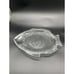 Vintage Clear Glass Fish Serving Platter 4CT Plates Oven Proof USA 15\