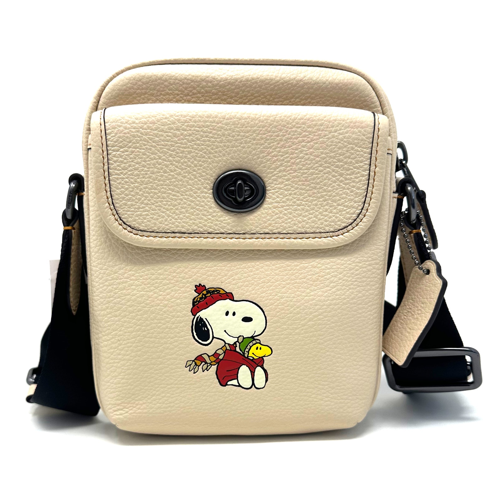 Coach X Peanuts Heritage Crossbody With Snoopy Motif Ivory Multi CE613